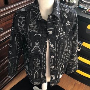 Black wash Jeans Bling jacket! Dress up or down!